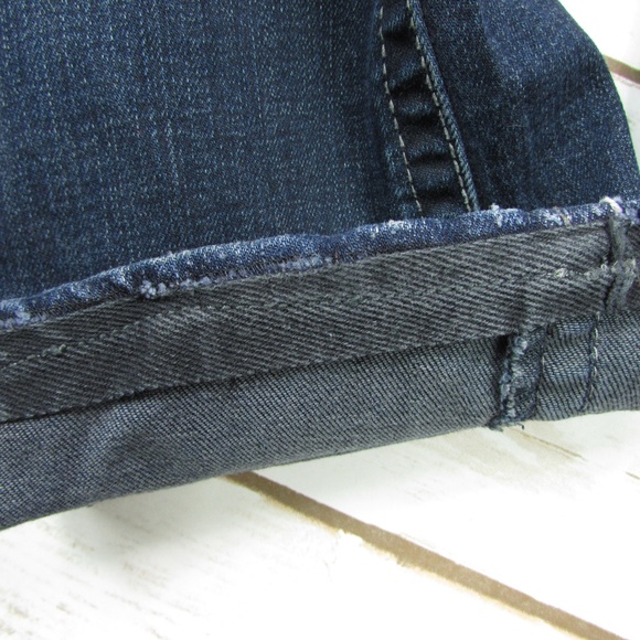 Dark Wash Boot Cut Button Flap Pockets Size 2 - Picture 8 of 8